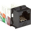 Black Box CAT6A Keystone Jack - Unshielded RJ45 Black