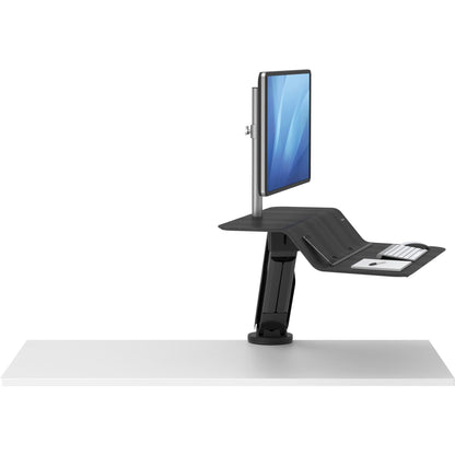 Fellowes Lotus&trade; RT Sit-Stand Workstation Black Single