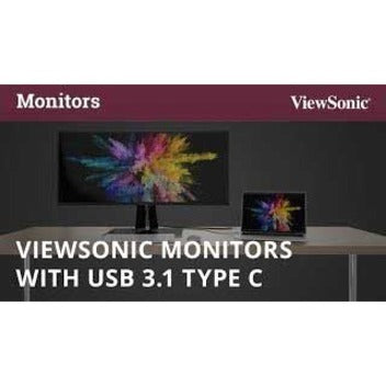 ViewSonic VG2755-2K 27 Inch IPS 1440p Monitor with USB C 3.1 HDMI DisplayPort and 40 Degree Tilt Ergonomics for Home and Office