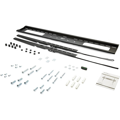 StarTech.com Flat Screen TV Wall Mount - Fixed - For 60" to 100" VESA Mount TVs - Steel - Heavy Duty TV Wall Mount - Low-Profile Design - Fits Curved TVs