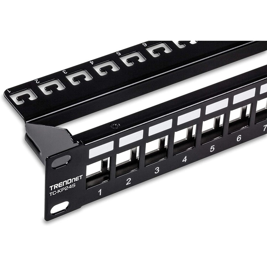 24PORT BLANK KEYSTONE SHIELDED 