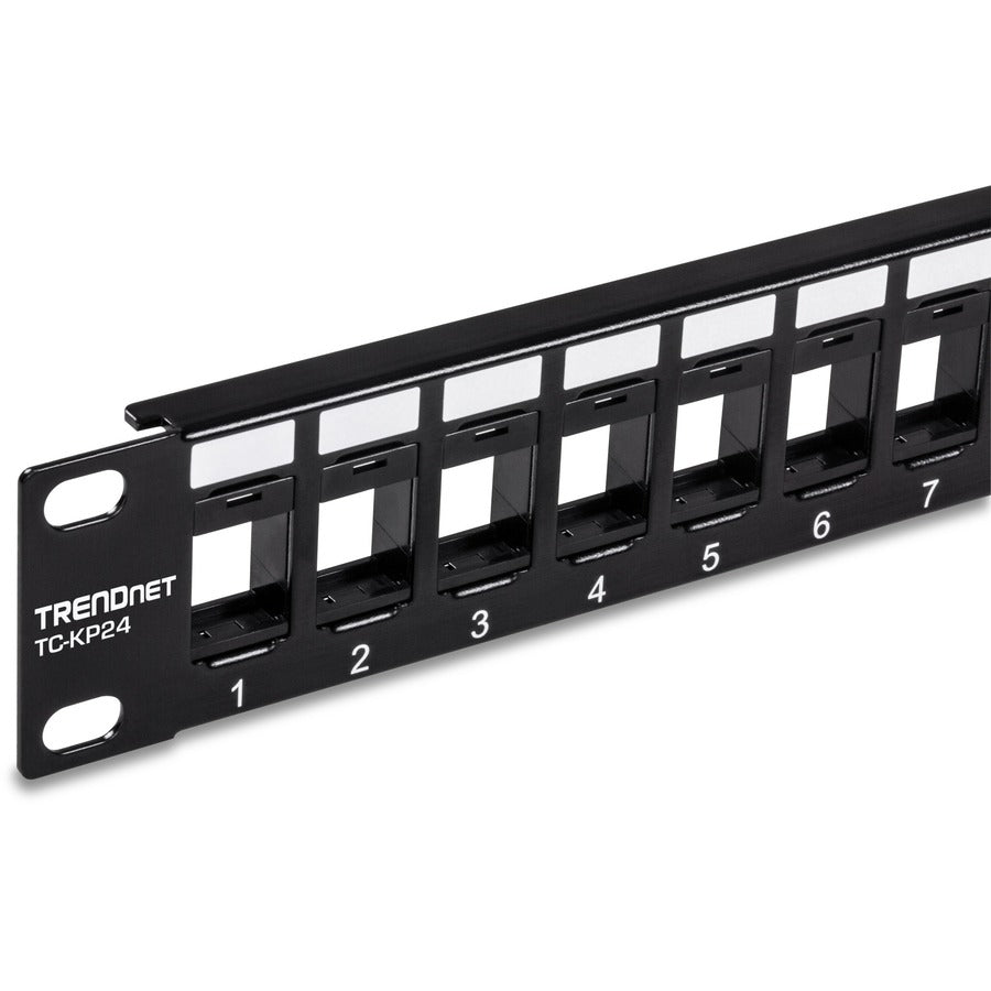 24PORT BLANK KEYSTONE 1U PATCH 