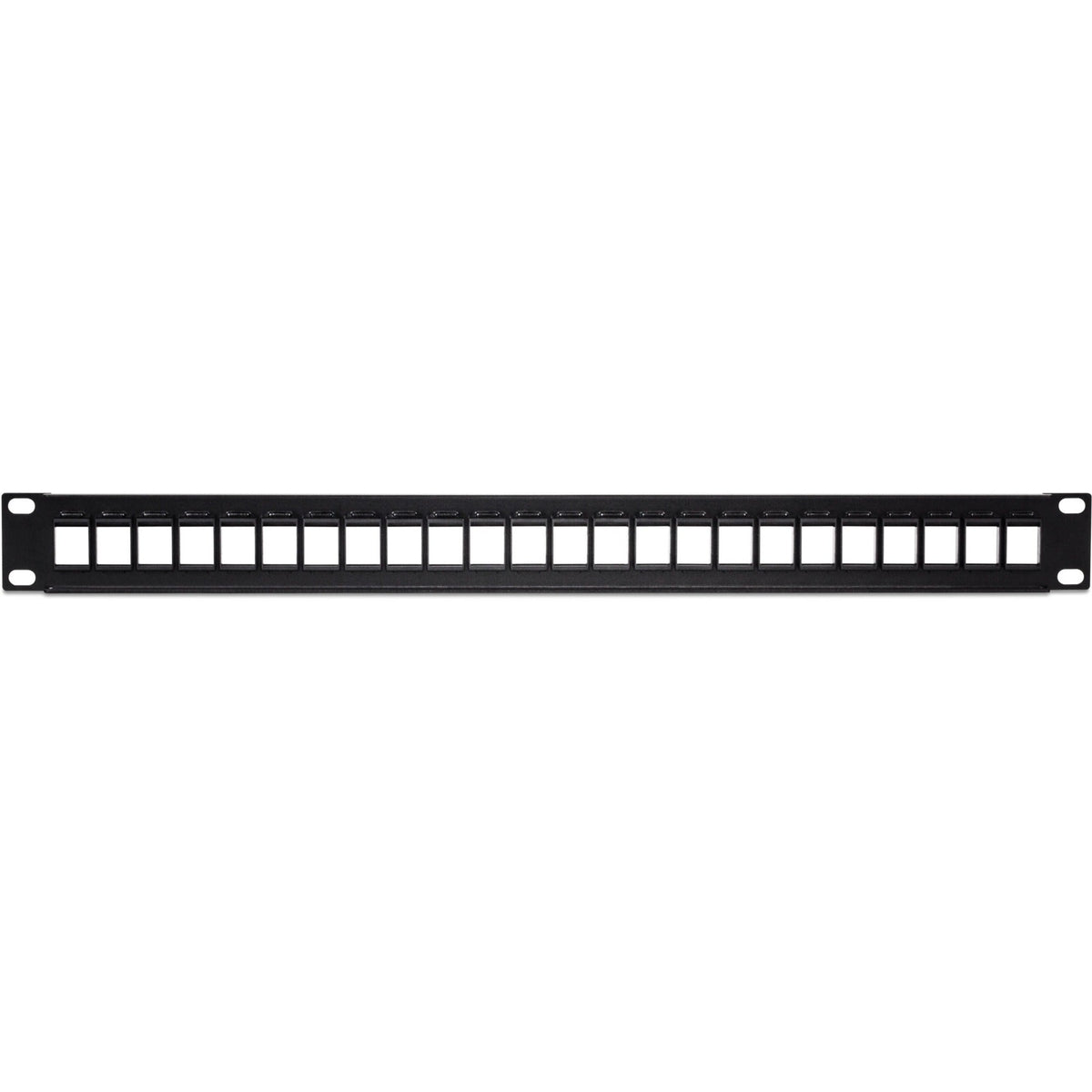 TRENDnet 24-Port Blank Keystone 1U Patch Panel 1U 19" Metal Rackmount Housing Recommended With TC-K25C6 & TC-K50C6 Cat6 Keystone Jacks (Sold Separately) Black TC-KP24