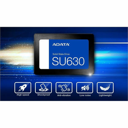 Adata Ultimate SU630 ASU630SS-480GQ-R 480 GB Solid State Drive - 2.5" Internal - SATA (SATA/600) - Black