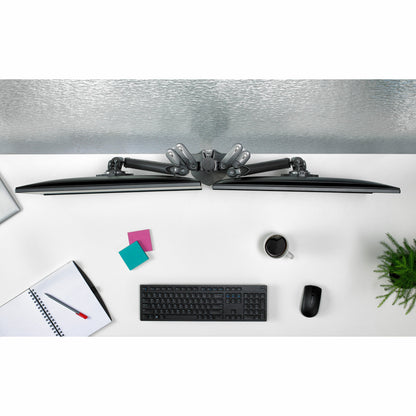 Chief KX Low-Profile Triple Display Desk Mount - For Displays 10-32" - Silver