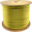 AddOn 1000ft Non-Terminated Yellow Cat6A STP Plenum-Rated Solid Copper Patch Cable
