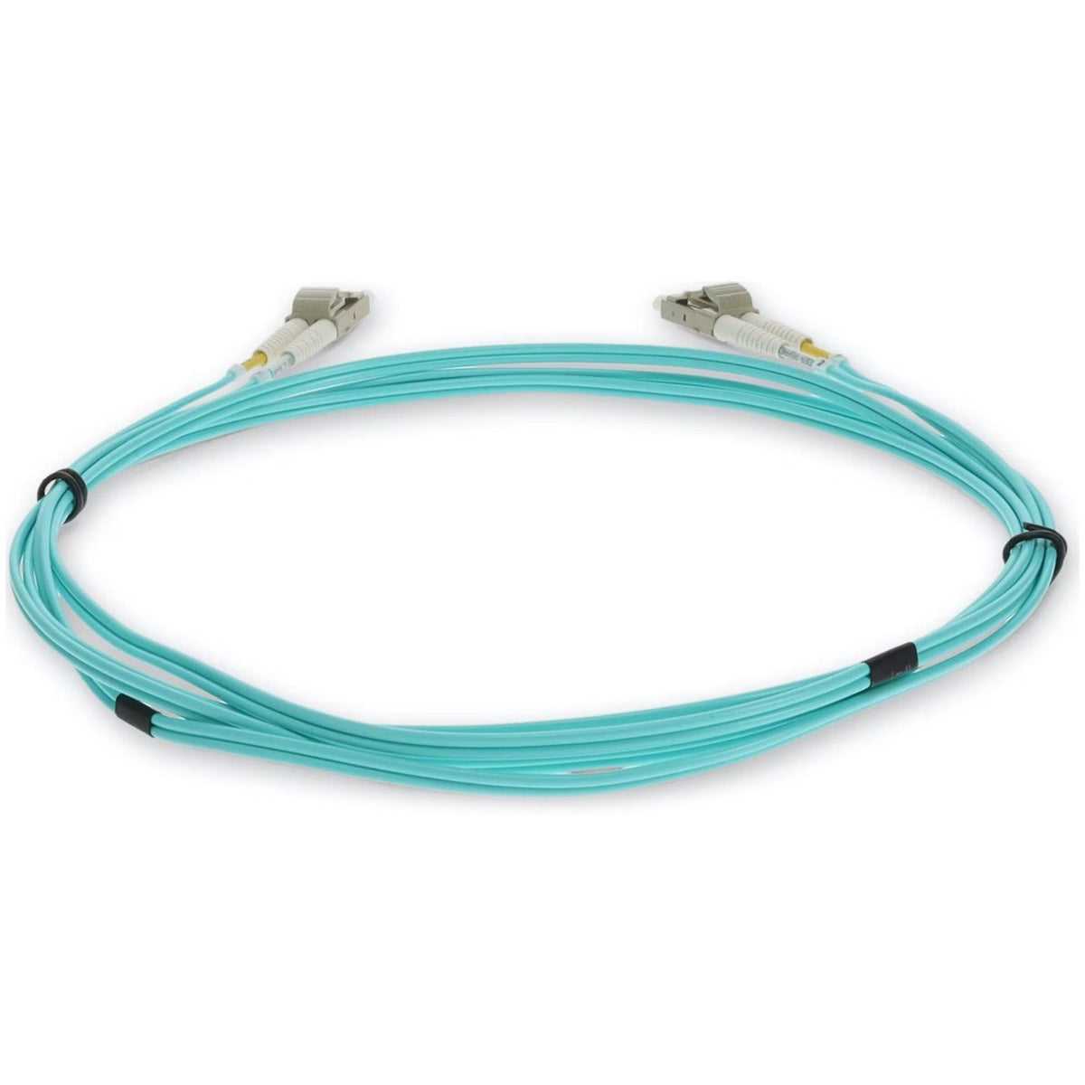 AddOn 1m LC (Male) to LC (Male) Aqua OM3 Duplex OFNR (Riser-Rated) Straight Fiber Patch Cable