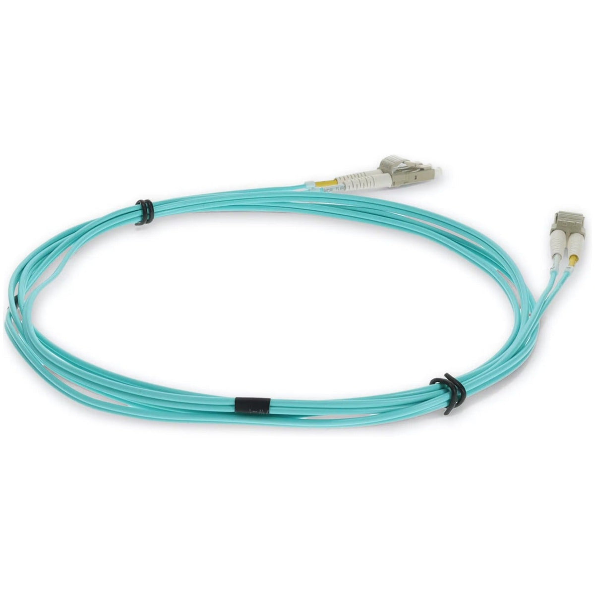 AddOn 1m LC (Male) to LC (Male) Aqua OM3 Duplex OFNR (Riser-Rated) Straight Fiber Patch Cable