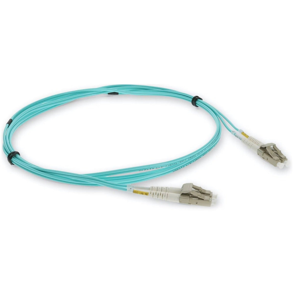 AddOn 1m LC (Male) to LC (Male) Aqua OM3 Duplex OFNR (Riser-Rated) Straight Fiber Patch Cable
