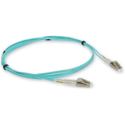 AddOn 1m LC (Male) to LC (Male) Aqua OM3 Duplex OFNR (Riser-Rated) Straight Fiber Patch Cable