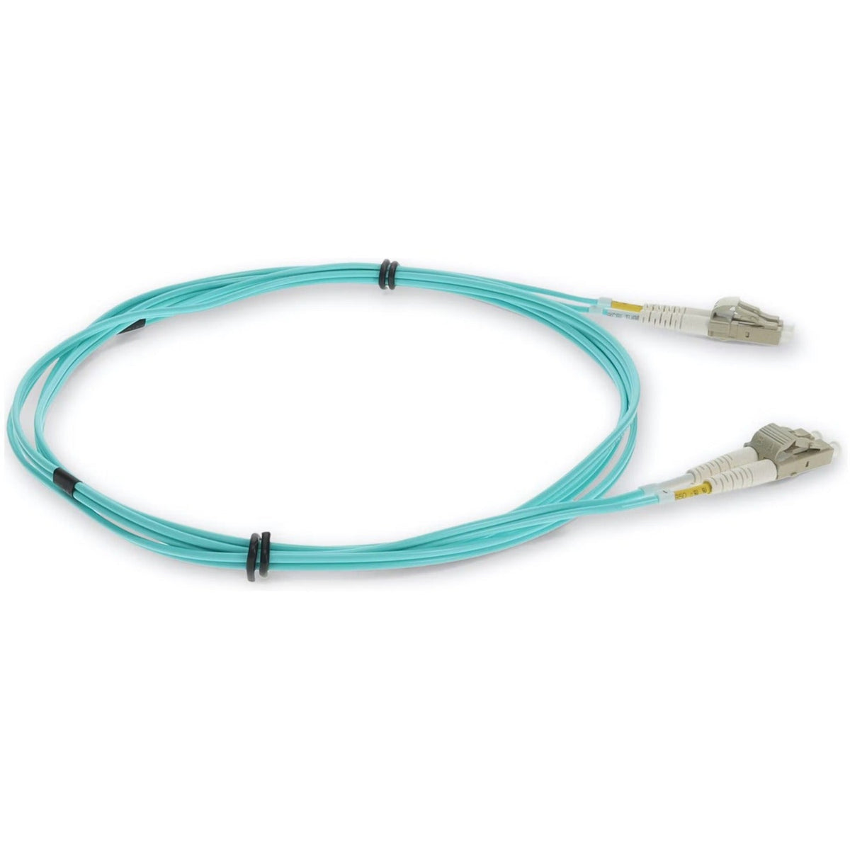AddOn 1m LC (Male) to LC (Male) Aqua OM3 Duplex OFNR (Riser-Rated) Straight Fiber Patch Cable