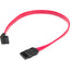 12IN SATA TO 90D ATA RED CABLE 