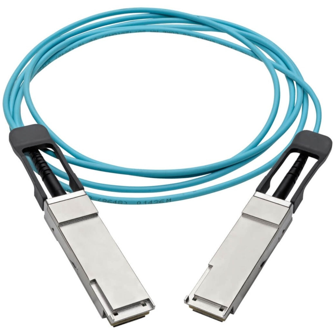 Tripp Lite QSFP+ to QSFP+ Active Optical Cable - 40Gb AOC M/M Aqua 1 m (3 ft.)