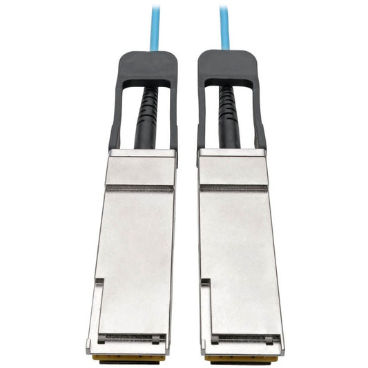 Tripp Lite QSFP+ to QSFP+ Active Optical Cable - 40Gb AOC M/M Aqua 5 m (16.4 ft.)