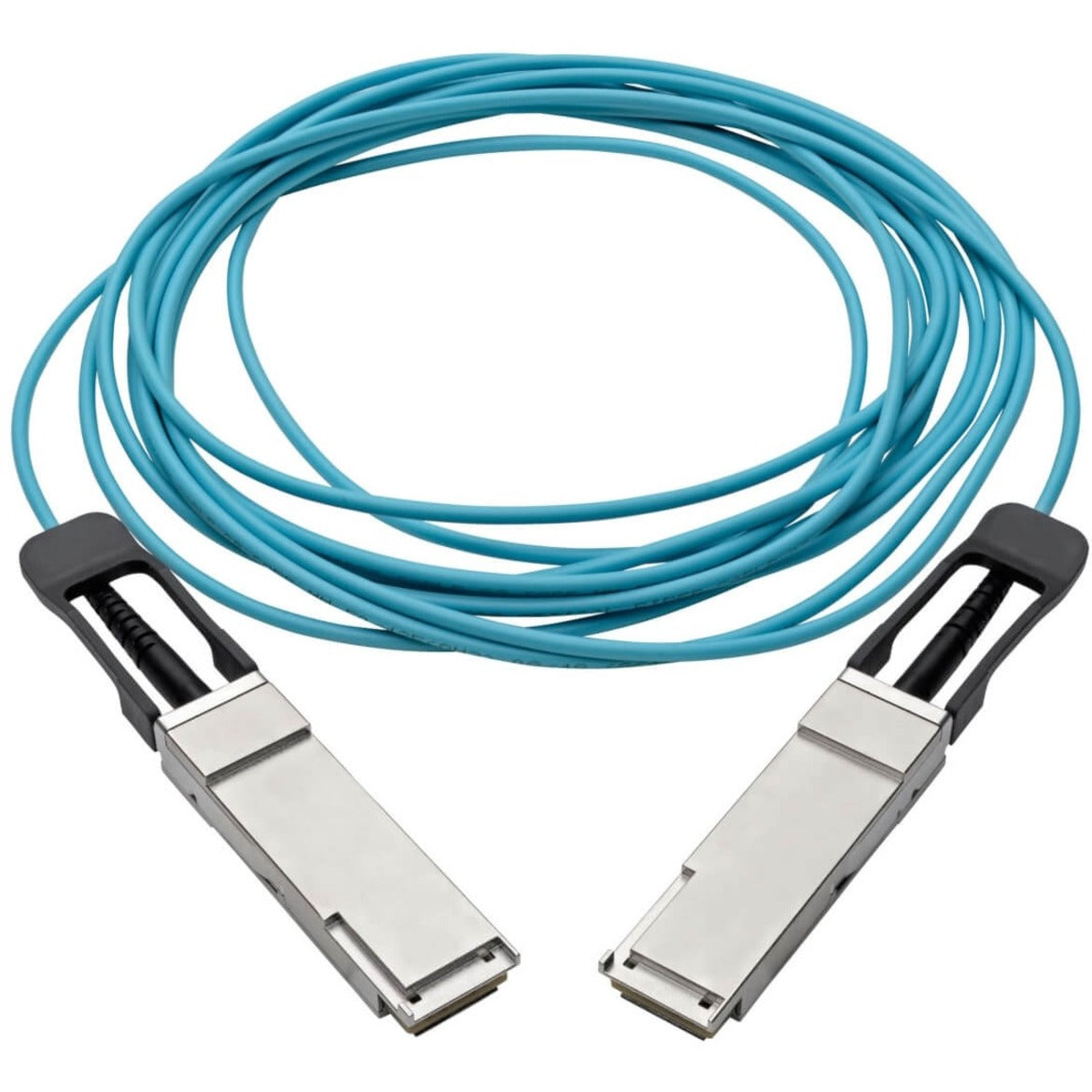 Tripp Lite QSFP+ to QSFP+ Active Optical Cable - 40Gb AOC M/M Aqua 5 m (16.4 ft.)