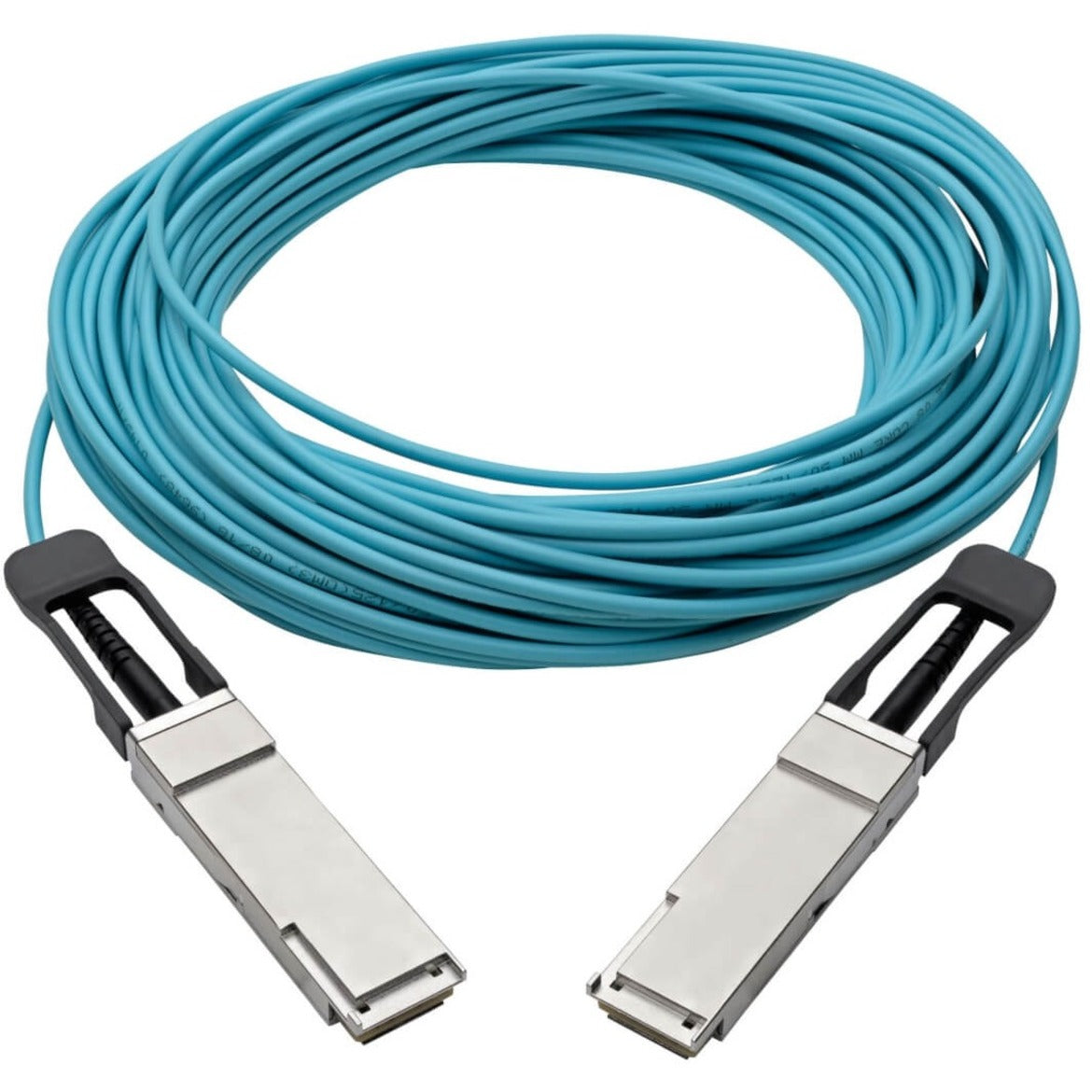 Tripp Lite QSFP+ to QSFP+ Active Optical Cable - 40Gb AOC M/M Aqua 15 m (49.2 ft.)