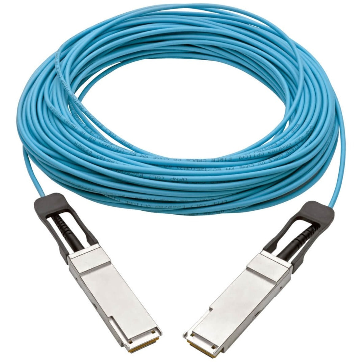 Tripp Lite QSFP+ to QSFP+ Active Optical Cable - 40Gb AOC M/M Aqua 30 m (98.4 ft.)