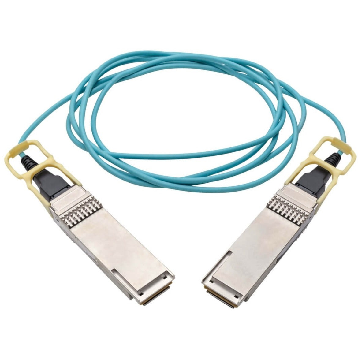 Tripp Lite QSFP28 to QSFP28 Active Optical Cable - 100GbE AOC M/M Aqua 1 m (3 ft.)