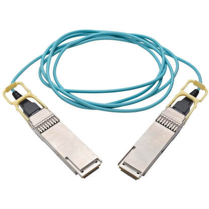 Tripp Lite QSFP28 to QSFP28 Active Optical Cable - 100GbE AOC M/M Aqua 1 m (3 ft.)