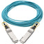 Tripp Lite QSFP28 to QSFP28 Active Optical Cable - 100GbE AOC M/M Aqua 10 m (32.8 ft.)