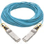 Tripp Lite QSFP28 to QSFP28 Active Optical Cable - 100GbE AOC M/M Aqua 30 m (98.4 ft.)