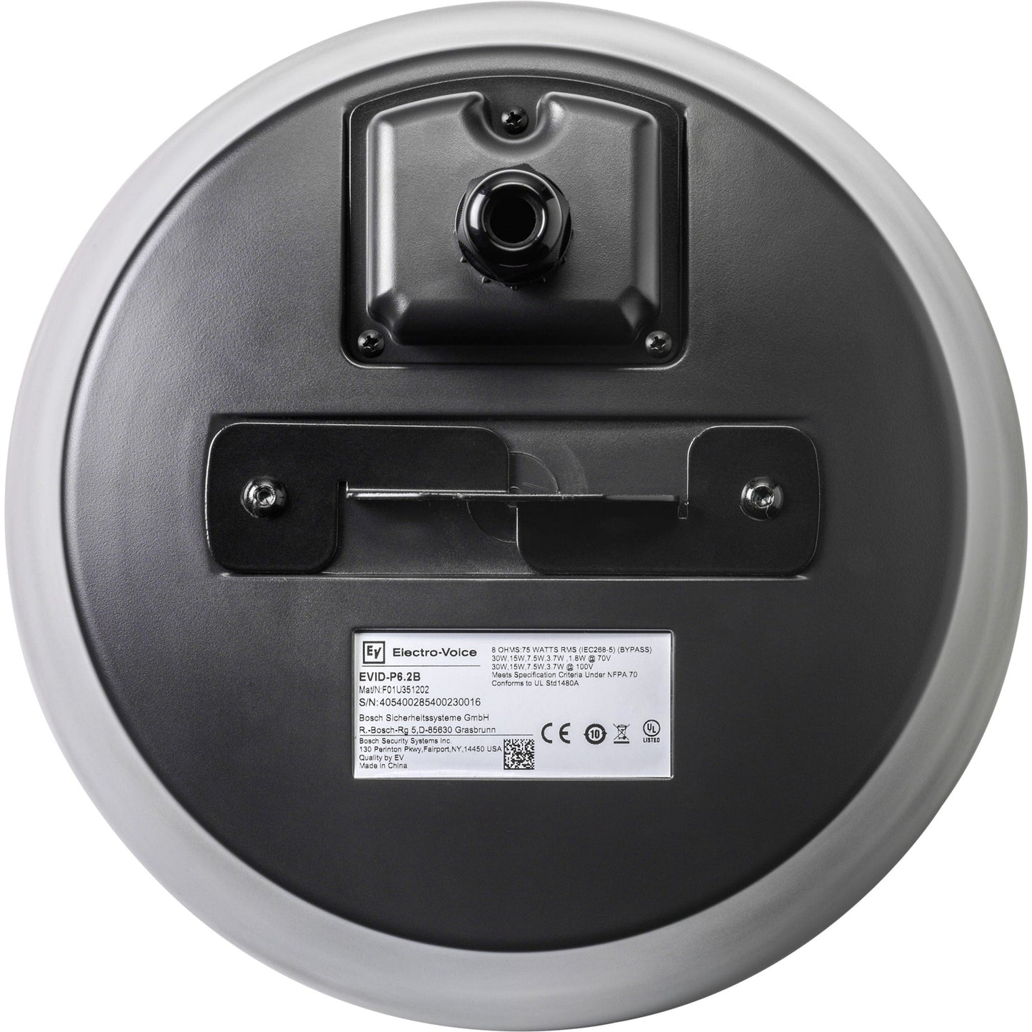 Electro-Voice EVID P6.2 2-way Indoor/Outdoor Ceiling Mountable Pendant Mount Speaker - Black