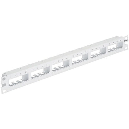 PanNet Mini Com 24-port Modular Flush Mount Patch Panel in White (1RU)