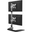 StarTech.com Vertical Dual Monitor Stand Free Standing Height Adjustable Stacked Monitor Stand up to 27