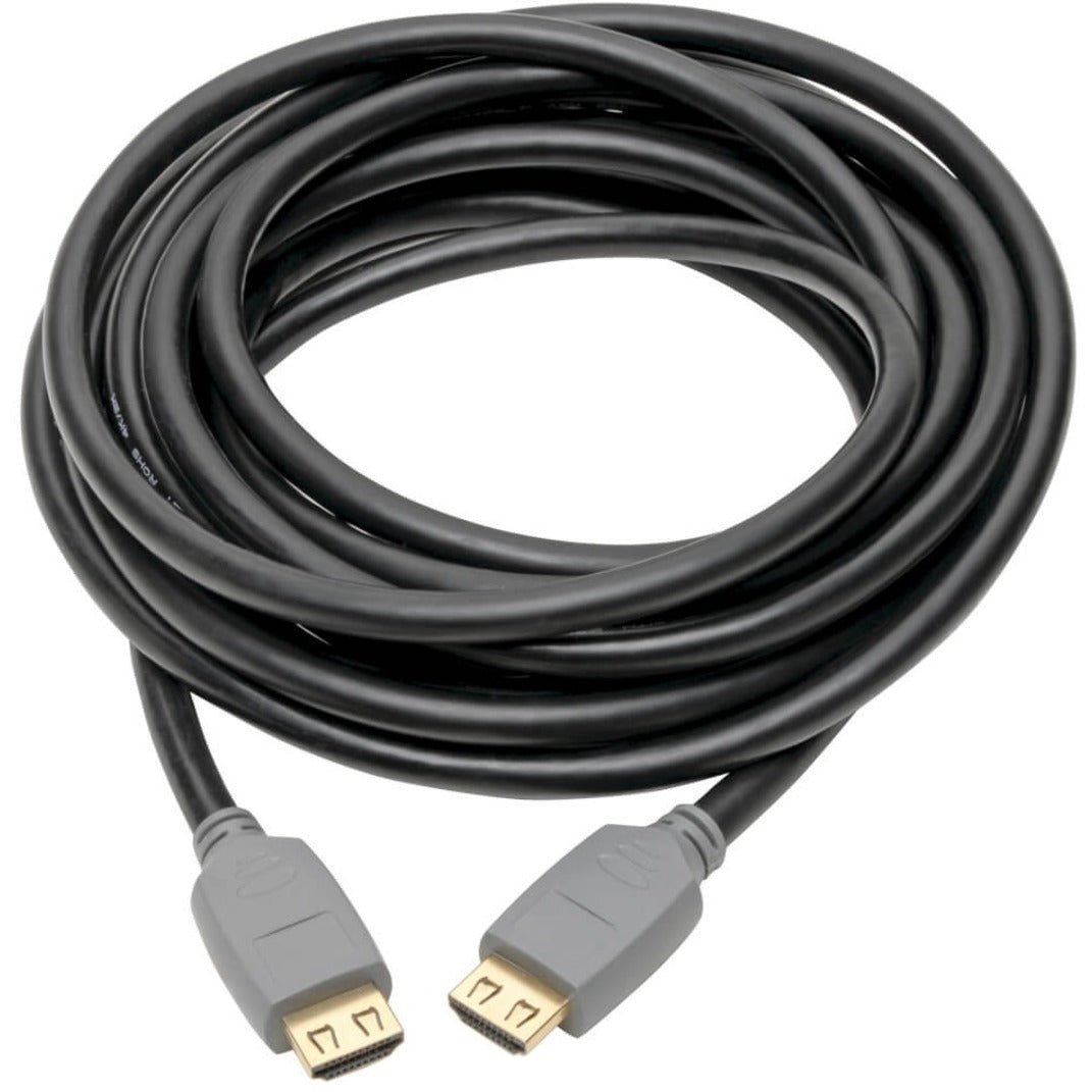 Tripp Lite 4K HDMI Cable (M/M) 4K 60 Hz HDR 4:4:4 Gripping Connectors Black 15 ft.