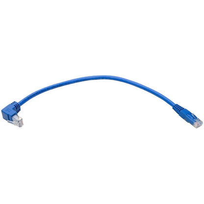 Tripp Lite Up-Angle Cat6 Gigabit Molded UTP Ethernet Cable (RJ45 Right-Angle Up M to RJ45 M) Blue 1 ft. (0.31 m)