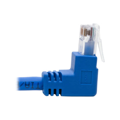 Tripp Lite Up/Down-Angle Cat6 Gigabit Molded UTP Ethernet Cable (RJ45 Up-Angle M to RJ45 Down-Angle M) Blue 3 ft. (0.91 m)