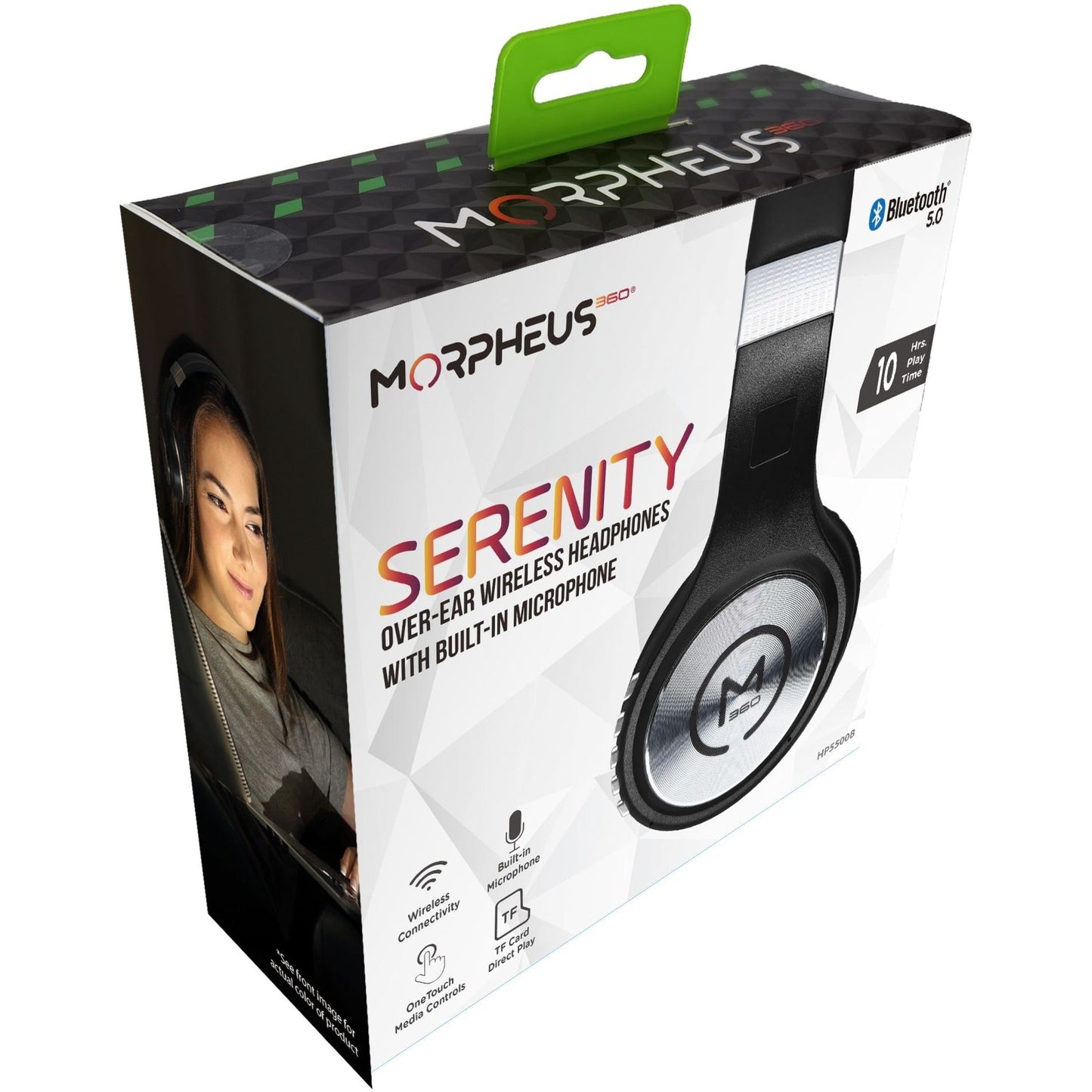 Morpheus 360 Serenity Wireless over-the-ear Headphones Bluetooth 5.0 Headset with Microphone HP5500B
