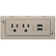 Legrand Furniture Power 2-Outlet with Switching and USB-A Unit- Nickel