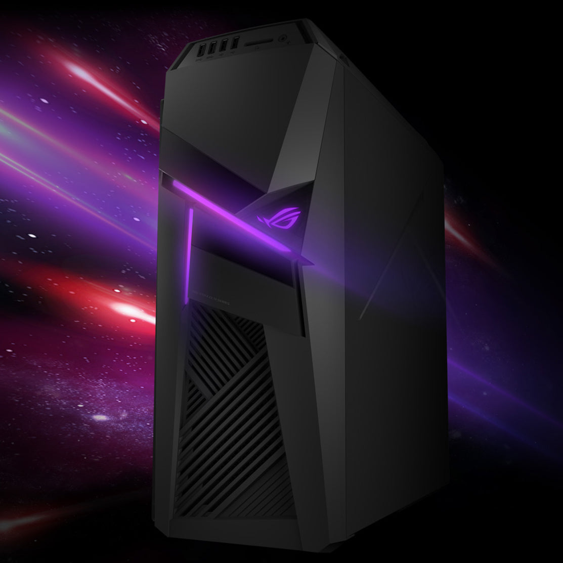 Asus ROG Strix GL12CX-DS781 Gaming Desktop Computer - Intel Core i7 9th Gen i7-9700K 3.60 GHz - 16 GB RAM DDR4 SDRAM - 1 TB HDD - 512 GB SSD - Iron Gray