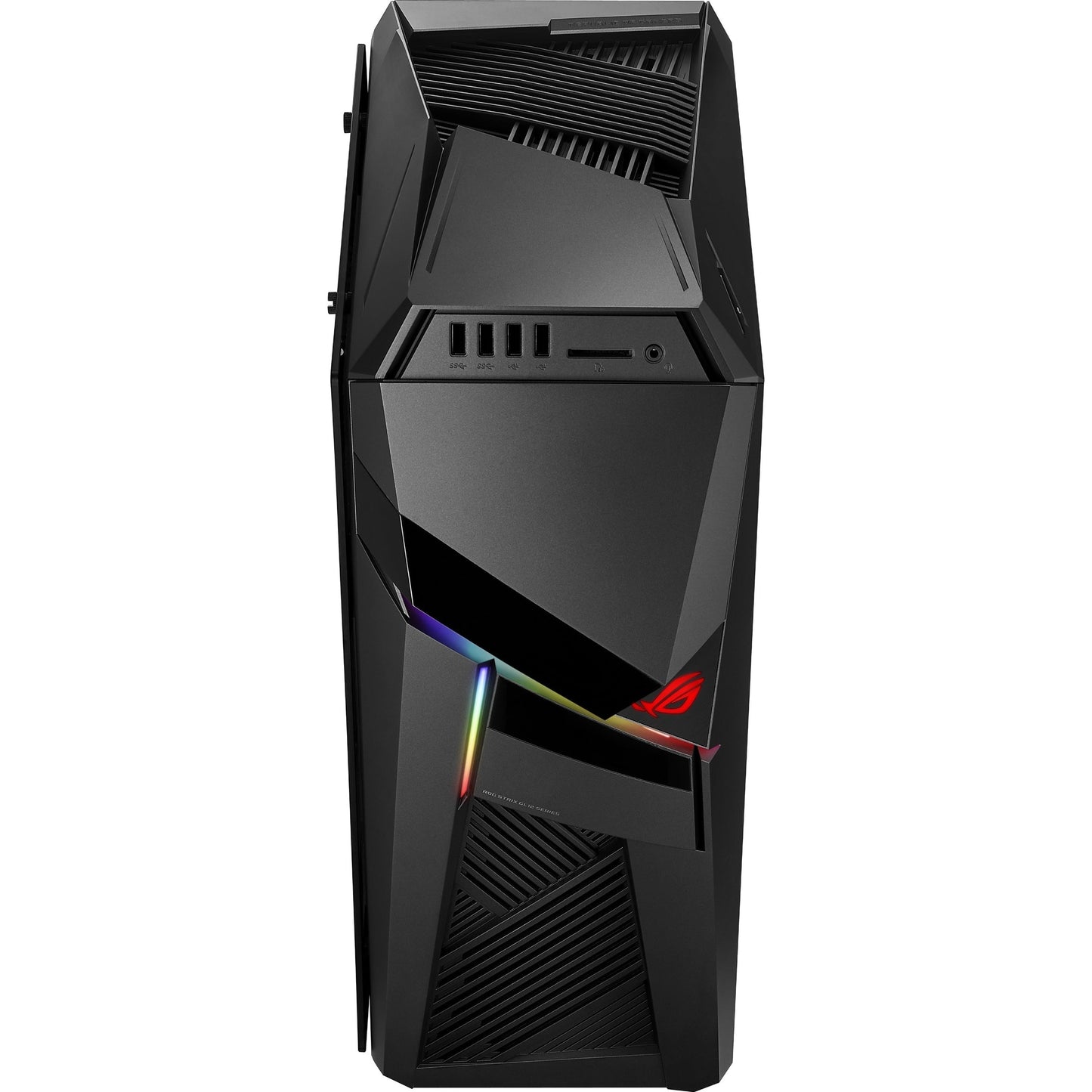 Asus ROG Strix GL12CX-DS781 Gaming Desktop Computer - Intel Core i7 9th Gen i7-9700K 3.60 GHz - 16 GB RAM DDR4 SDRAM - 1 TB HDD - 512 GB SSD - Iron Gray