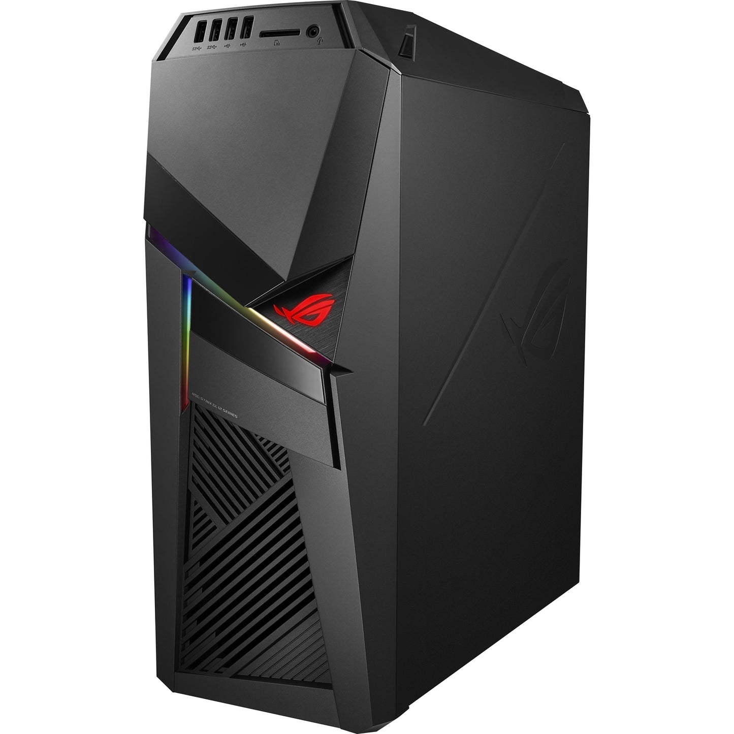 Asus ROG Strix GL12CX-DS781 Gaming Desktop Computer - Intel Core i7 9th Gen i7-9700K 3.60 GHz - 16 GB RAM DDR4 SDRAM - 1 TB HDD - 512 GB SSD - Iron Gray