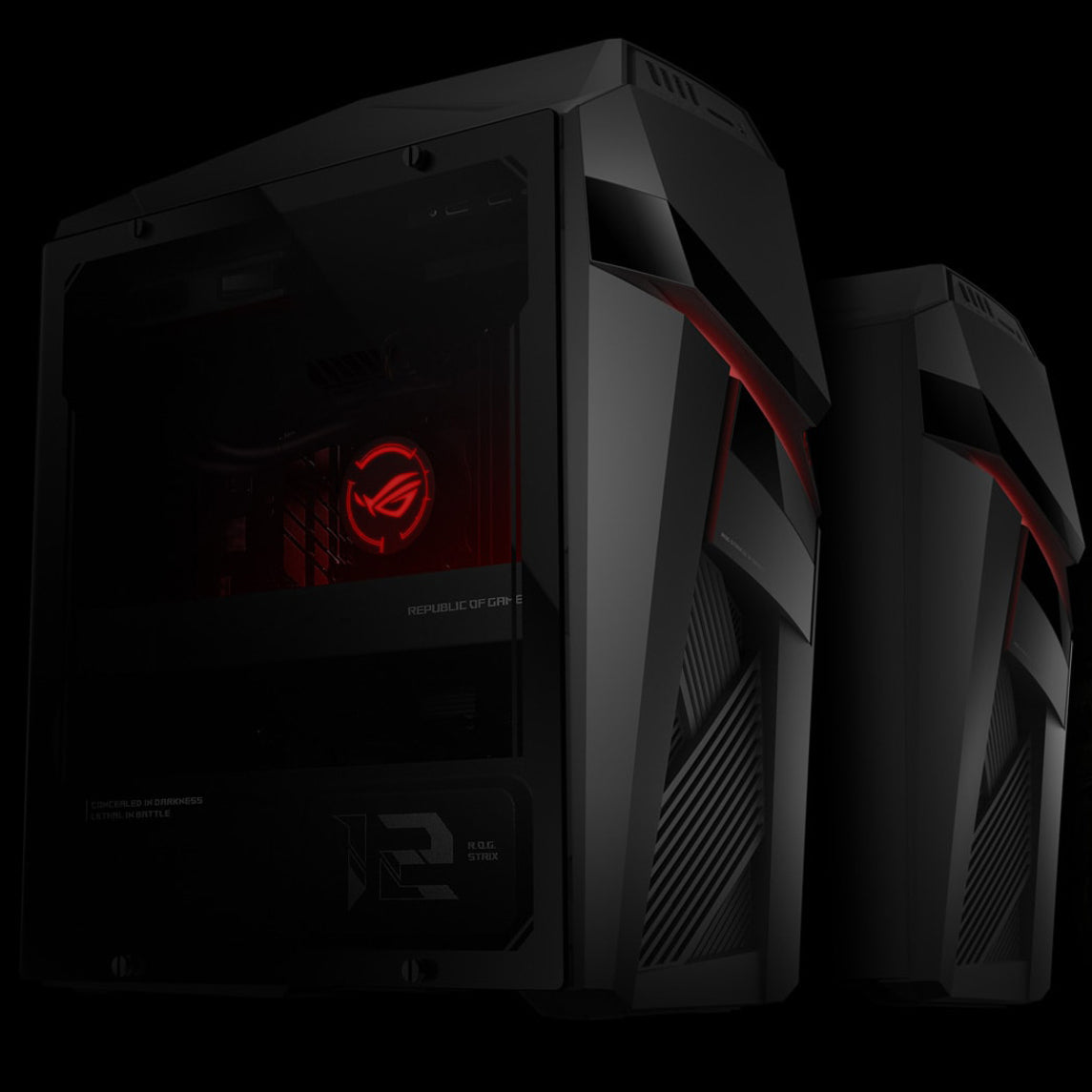 Asus ROG Strix GL12CX-DS781 Gaming Desktop Computer - Intel Core i7 9th Gen i7-9700K 3.60 GHz - 16 GB RAM DDR4 SDRAM - 1 TB HDD - 512 GB SSD - Iron Gray