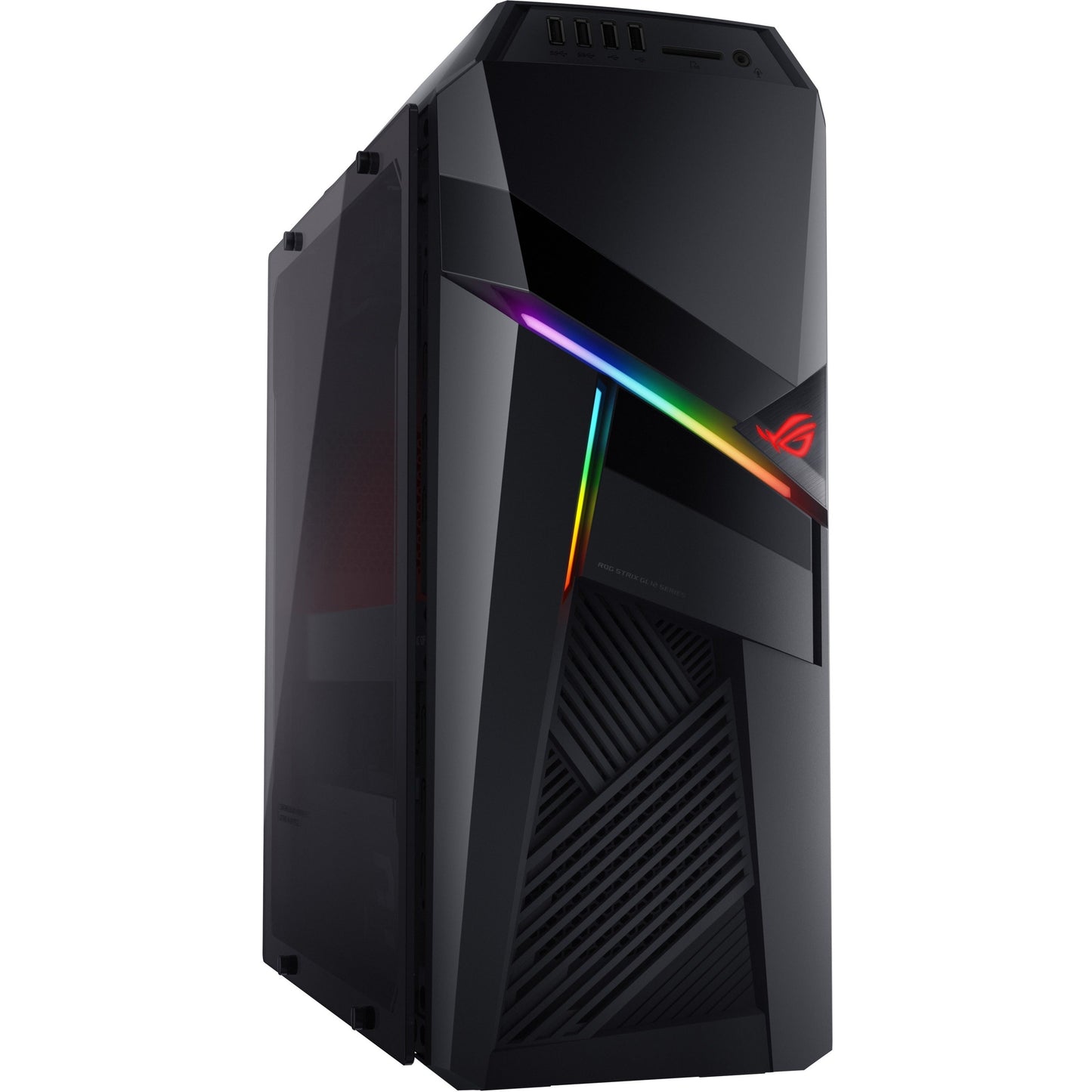 Asus ROG Strix GL12CX-DS781 Gaming Desktop Computer - Intel Core i7 9th Gen i7-9700K 3.60 GHz - 16 GB RAM DDR4 SDRAM - 1 TB HDD - 512 GB SSD - Iron Gray