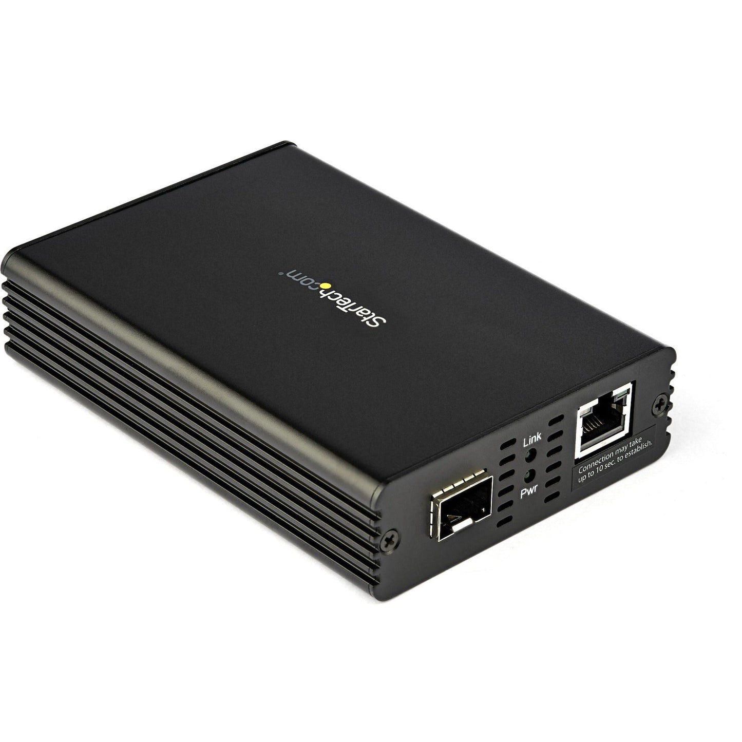 StarTech.com 10GbE Fiber Ethernet Media Converter 10GBASE-T- SFP to RJ45 Single Mode/Multimode Fiber to Copper Bridge 10Gbps Network