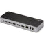 StarTech.com USB-C & USB-A Dock - Hybrid Universal Laptop Docking Station with Dual Monitor Display 4K 60Hz HDMI & DisplayPort - 60W PD