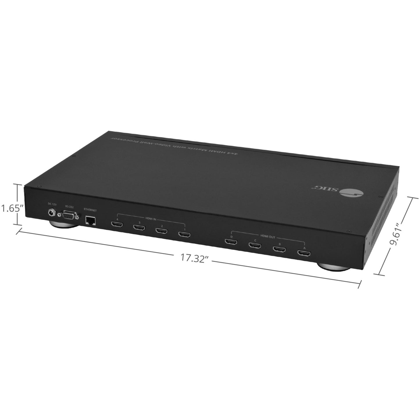 SIIG 4x4 HDMI Matrix & VideoWall Processor with RS232