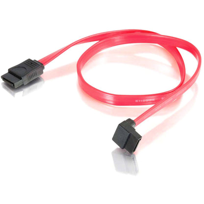 C2G 18in 7-pin 180&deg; to 90&deg; 1-Device Serial ATA Cable