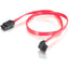 C2G 18in 7-pin 180° to 90° 1-Device Serial ATA Cable