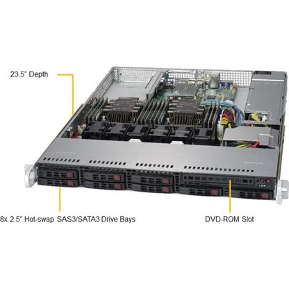 Supermicro SuperChassis CSE-113AC2-605WB Server Case