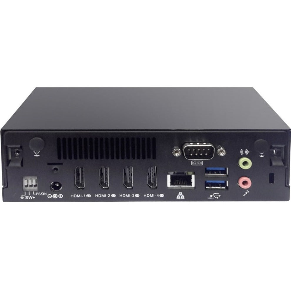 AOpen Digital Engine DE6340 Desktop Computer - AMD Ryzen V1807B - 8 GB RAM DDR4 SDRAM - 64 GB SSD - Black