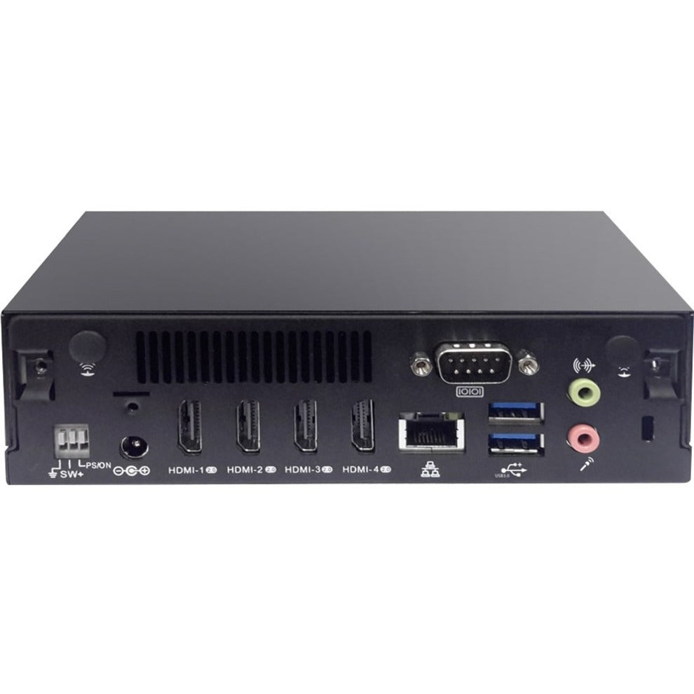 AOpen Digital Engine DE6340 Desktop Computer - AMD Ryzen V1807B - 8 GB RAM DDR4 SDRAM - 64 GB SSD - Black