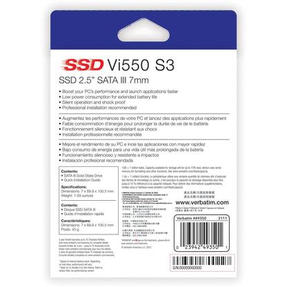 Verbatim 128GB Vi550 SATA III 2.5" Internal SSD