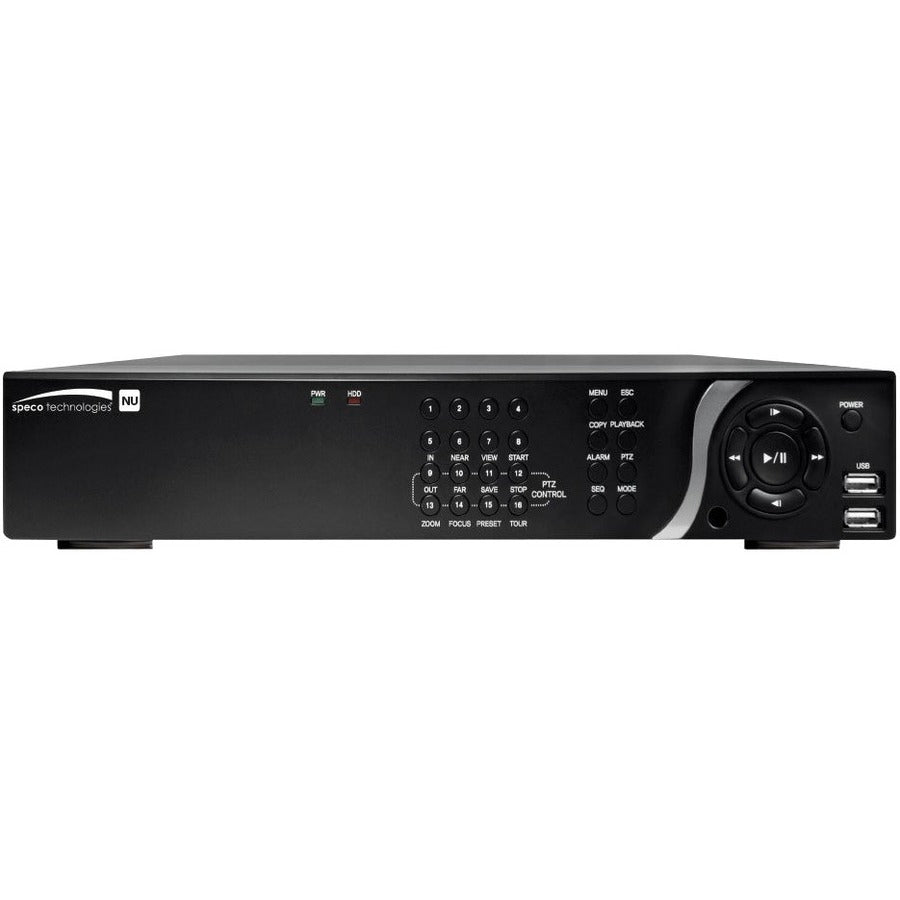 Speco 8 Channel NVR with 8 Built-In PoE+ Ports - 12 TB HDD
