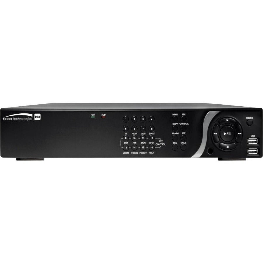 Speco 8 Channel NVR with 8 Built-In PoE+ Ports - 4 TB HDD
