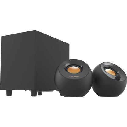 Creative Pebble Plus 2.1 Speaker System - 8 W RMS - Black